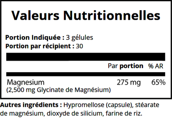 Glycinate de Magnésium - Hopus Nutrition